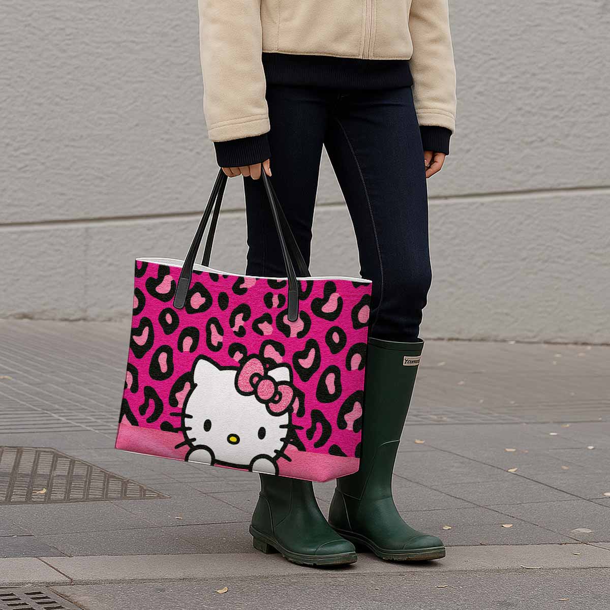 Hello Kitty Pink Bow Hand Bag and Mini Purse Set