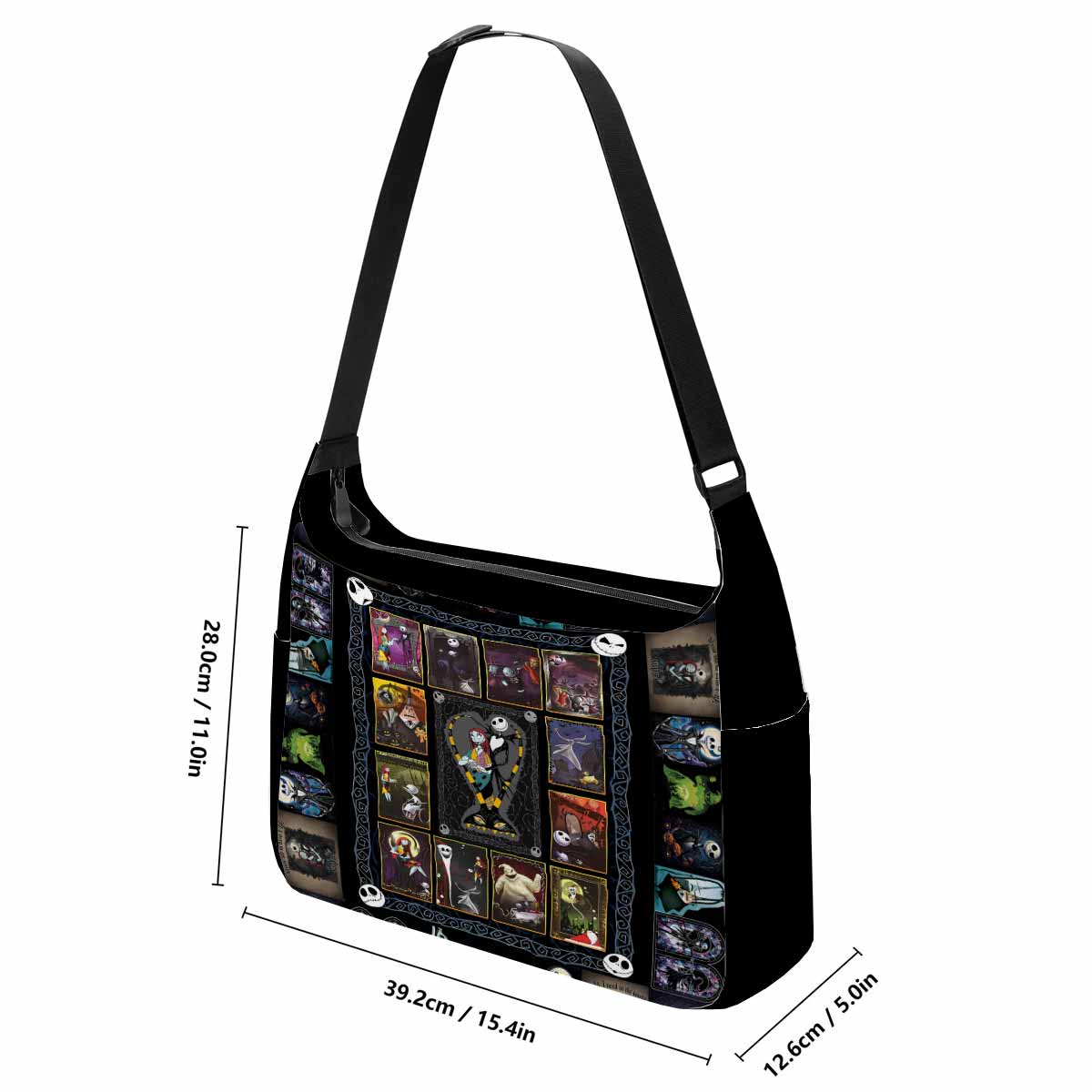 Jack & Sally The Nightmare Before Christmas Messenger Bag