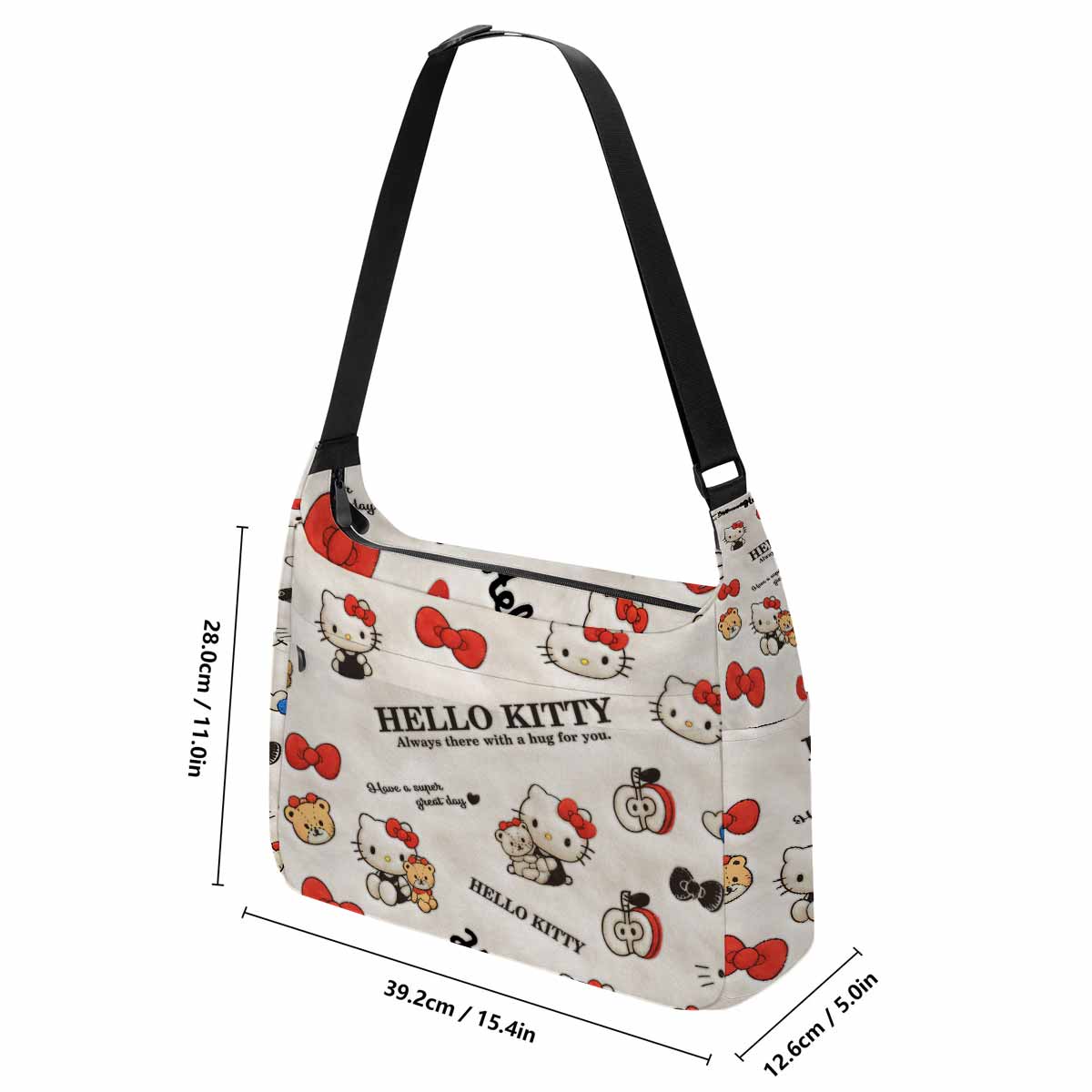 Hello Kitty Fluffy Plush Messenger Bag