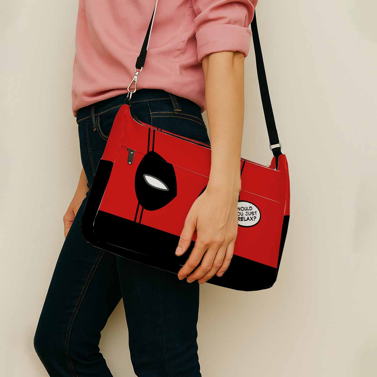 Deadpool Would You Just Relax Messenger Bag