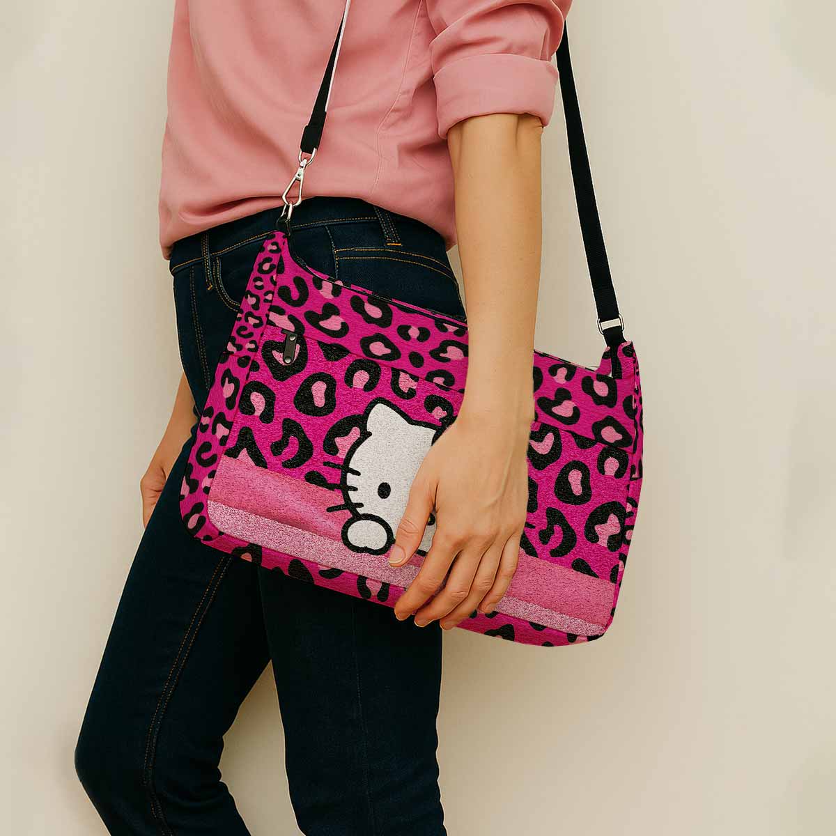 Hello Kitty Pink Bow Messenger Bag