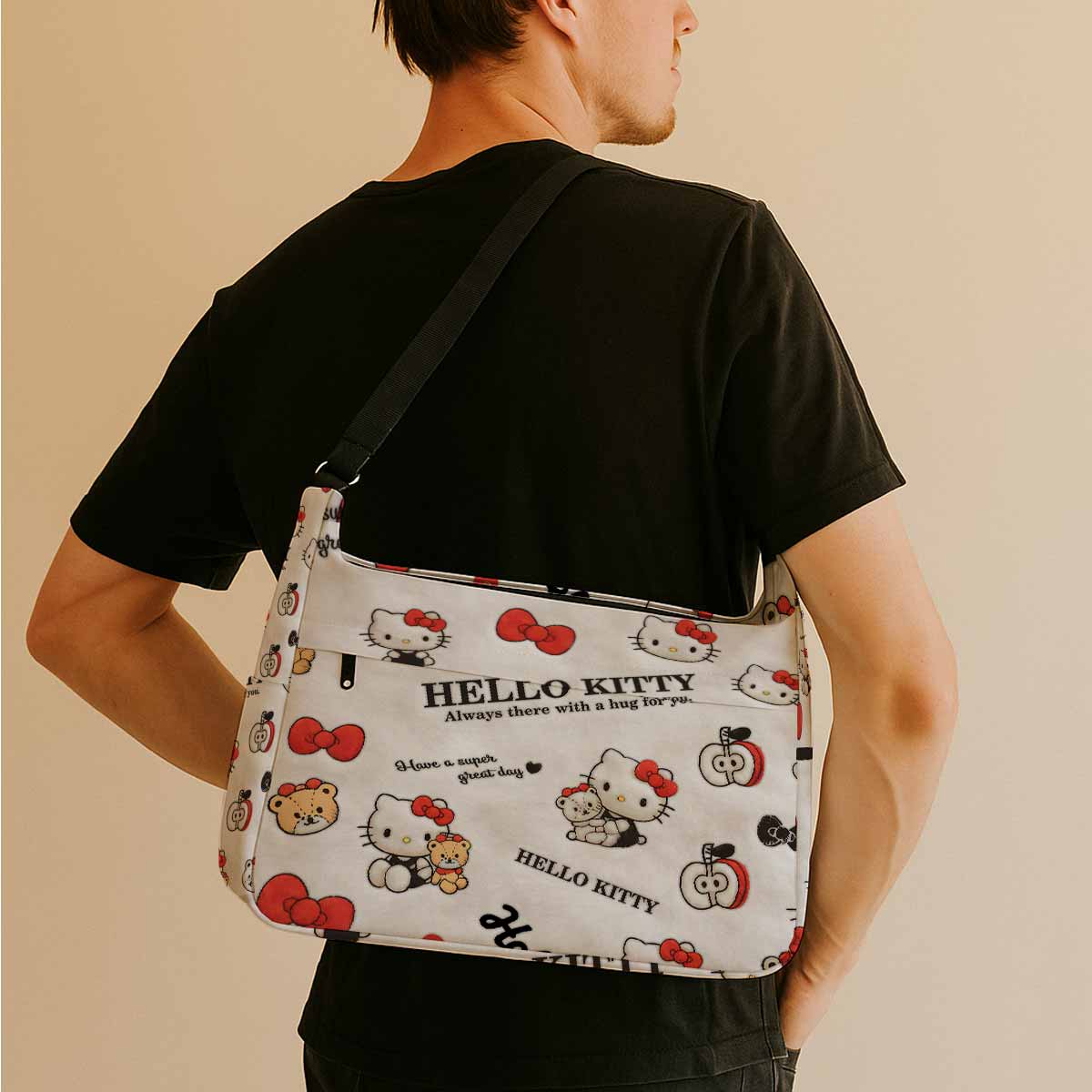 Hello Kitty Fluffy Plush Messenger Bag