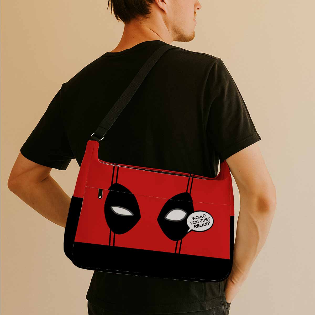 Deadpool Would You Just Relax Messenger Bag