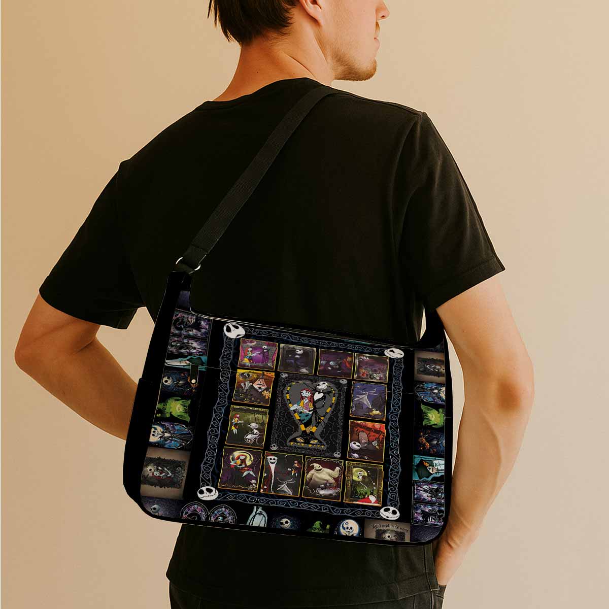 Jack & Sally The Nightmare Before Christmas Messenger Bag