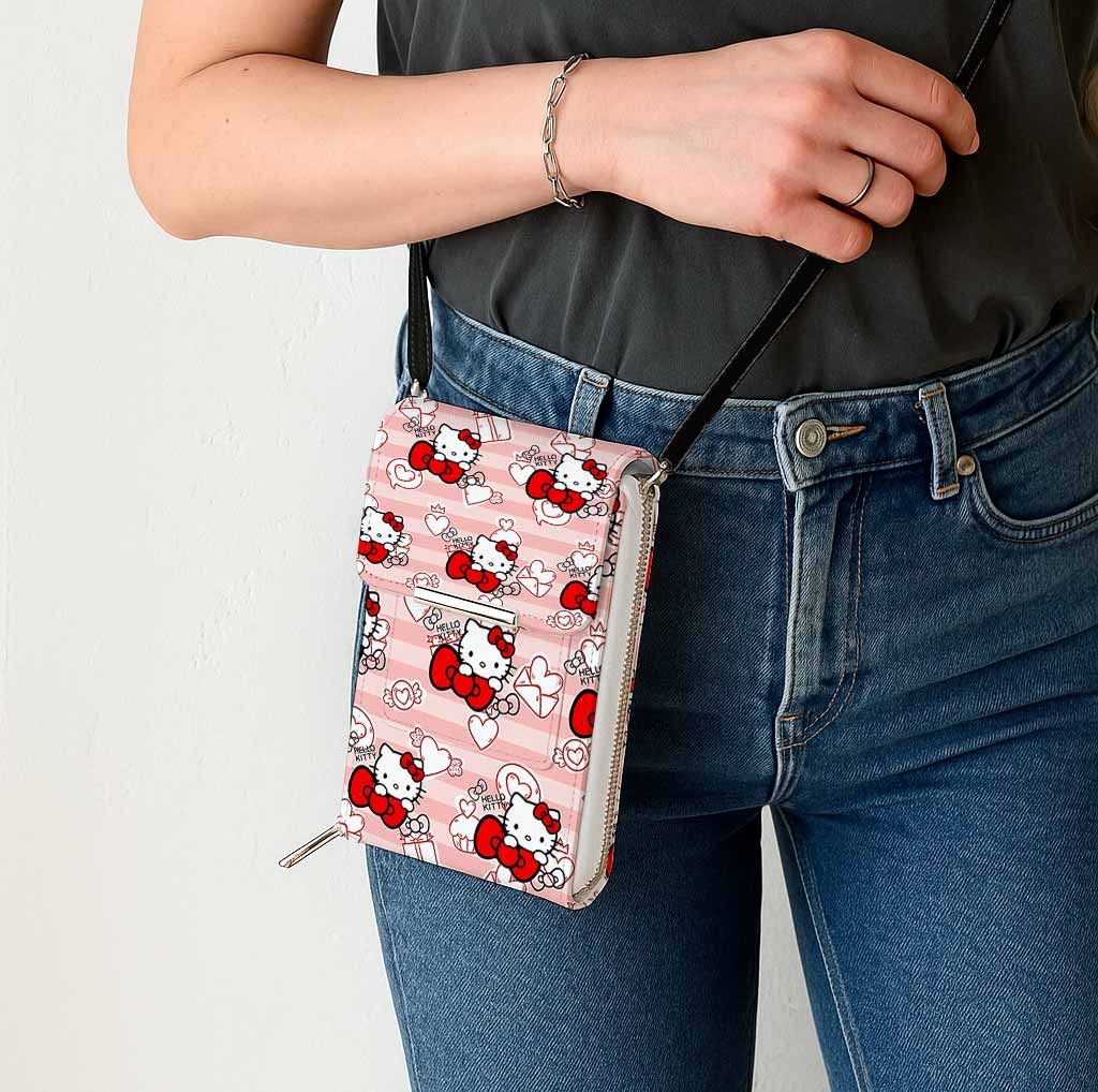 Hello Kitty Cute Bow Mobile Phone Chest Bag