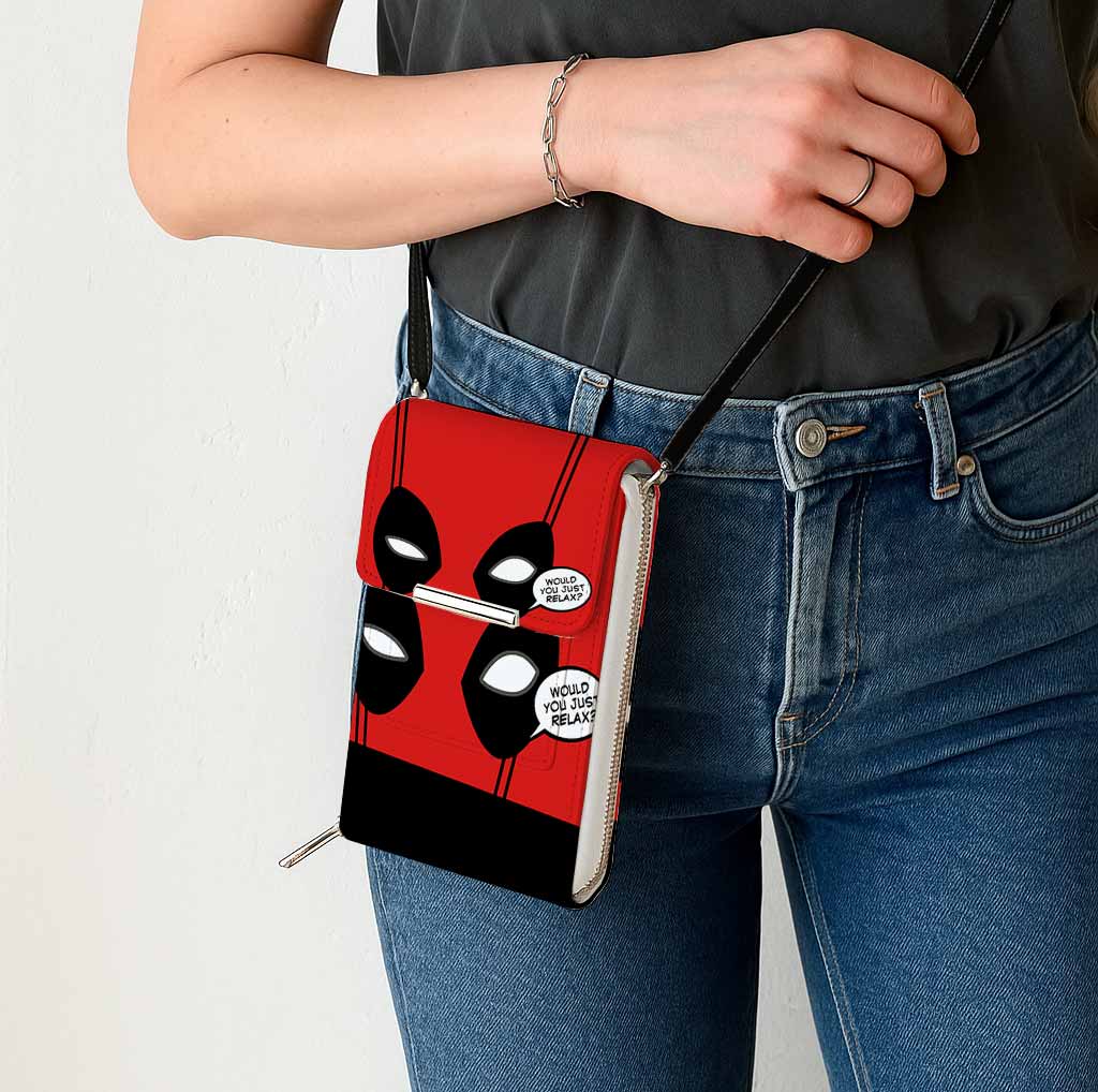 Deadpool Would You Just Relax Mobile Phone Chest Bag