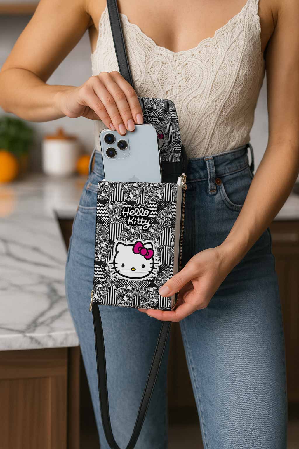 Sanario Hello Kitty Mobile Phone Chest Bag