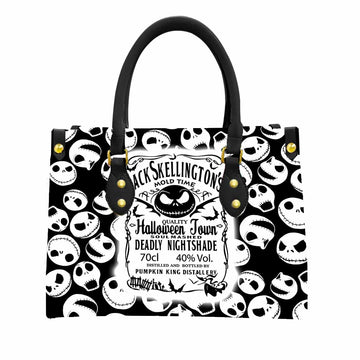 Jack Skellington's Mold Time Women Tote Bag with Black Handles