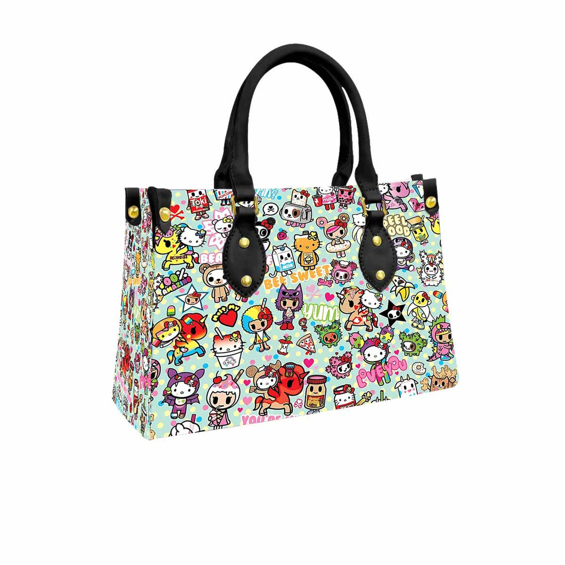 Hello Kitty Joyful Women Tote Bag with Black Handles