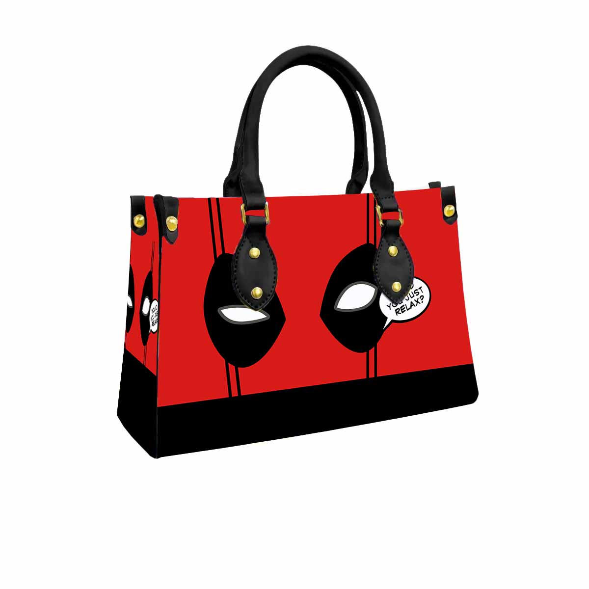 Deadpool Would You Just Relax Women Tote Bag with Black Handles
