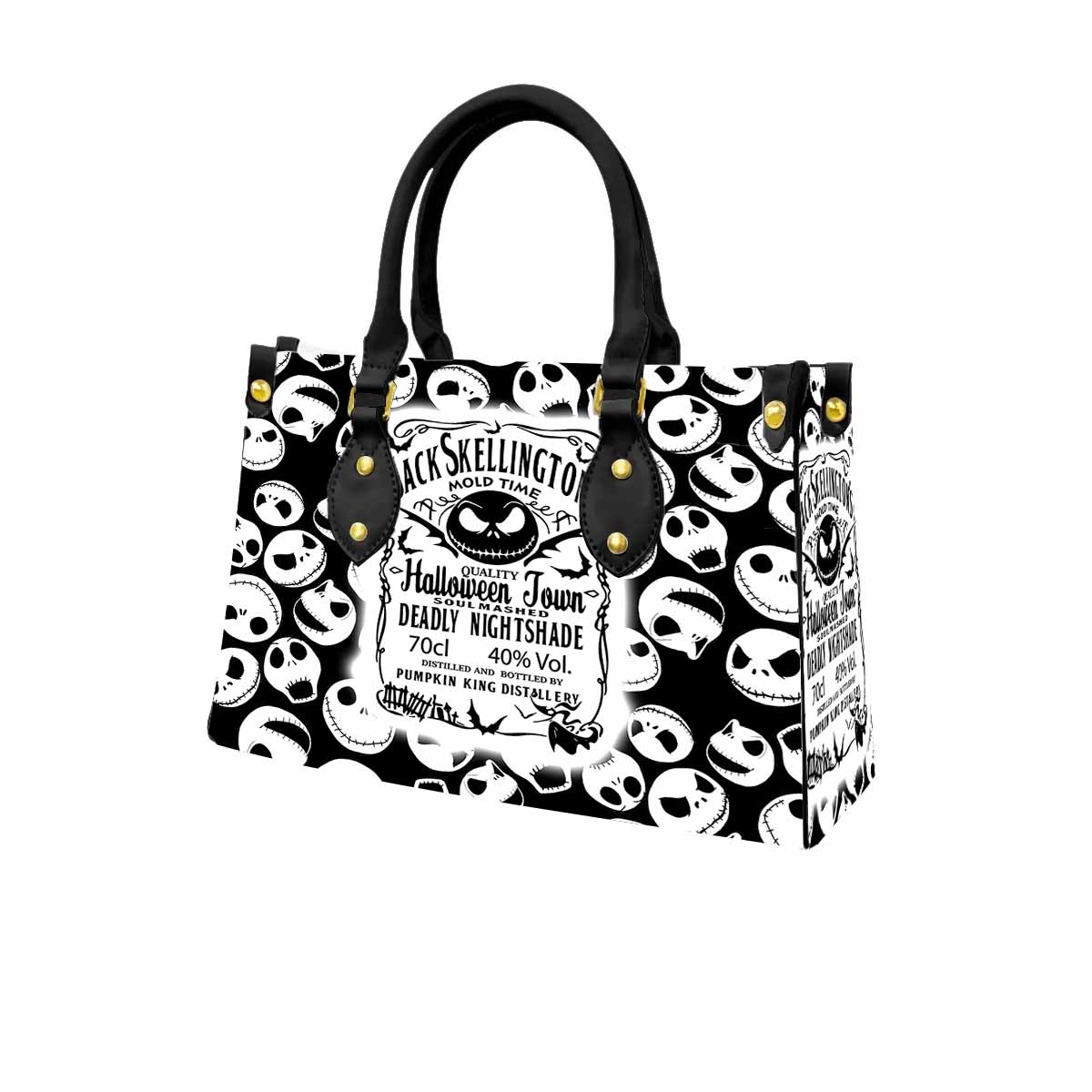 Jack Skellington's Mold Time Women Tote Bag with Black Handles