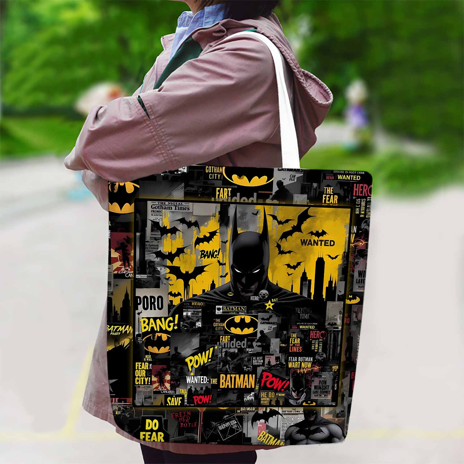 Batman Canvas Bag with Shoulder Strap