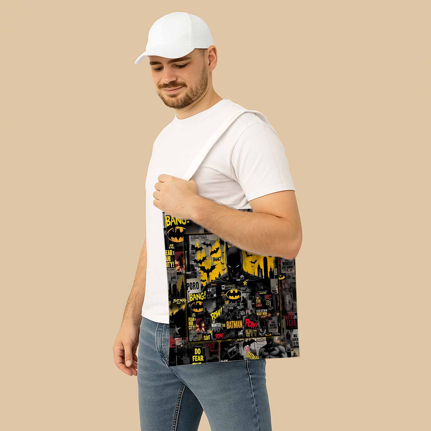 Batman Canvas Bag with Shoulder Strap