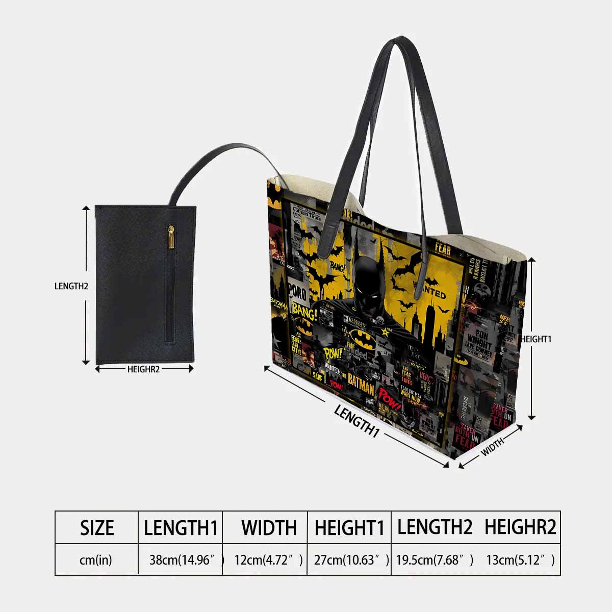 Batman Hand Bag and Mini Purse Set