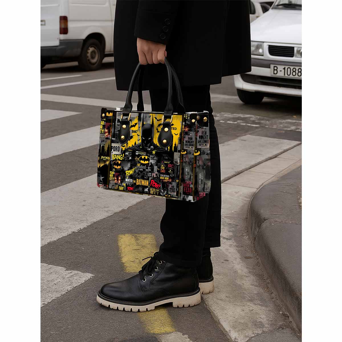 Batman Women Tote Bag with Black Handles