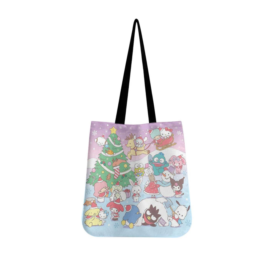 Christmas Hello Kitty Canvas Tote Bag - Image 1