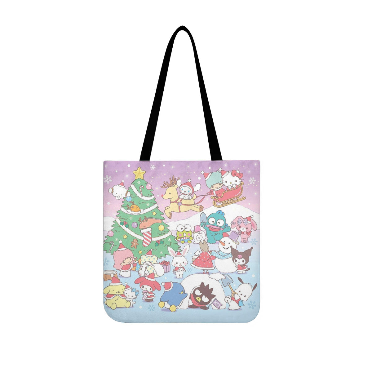 Christmas Hello Kitty Canvas Tote Bag - Image 2