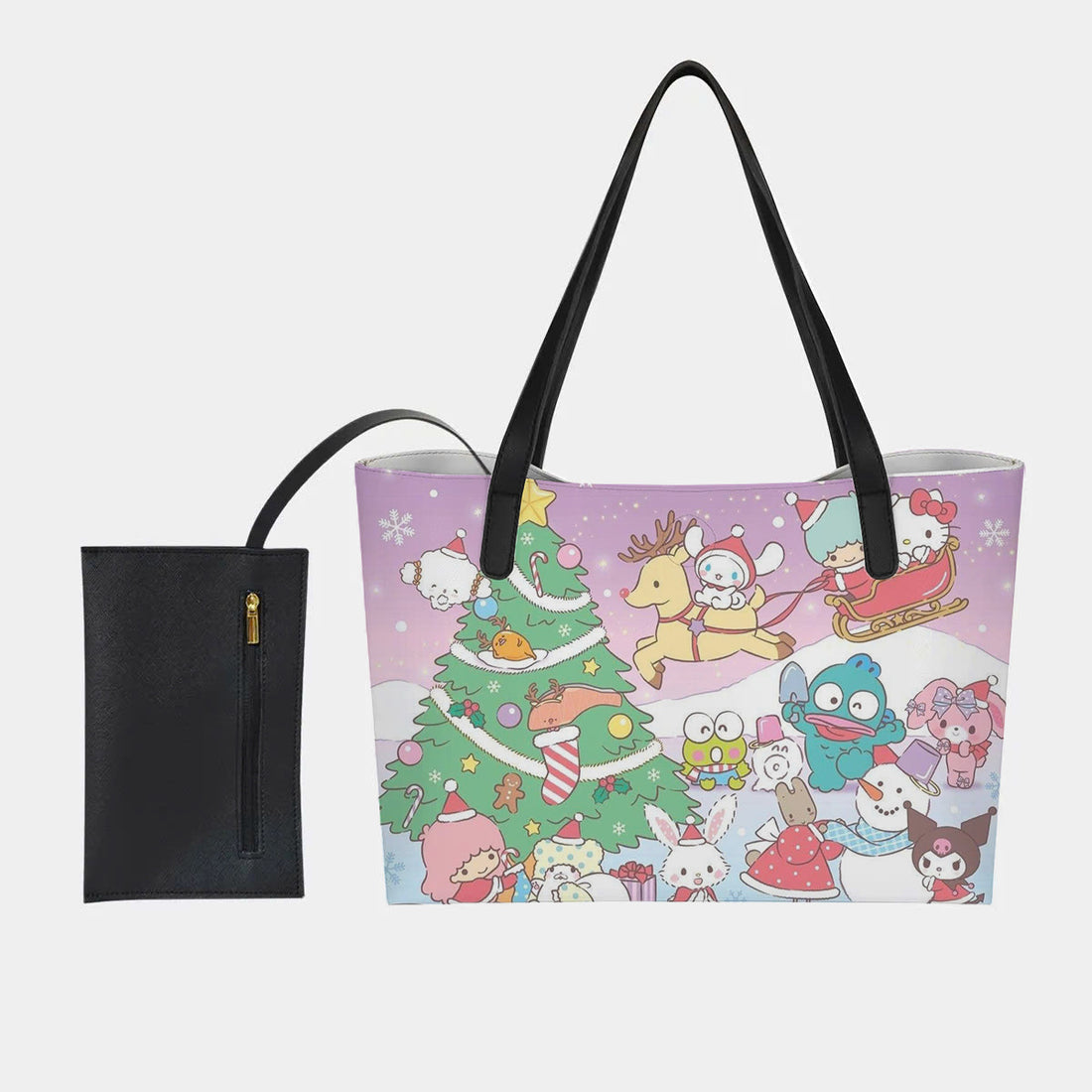 Christmas Hello Kitty Hand Bag and Mini Purse Set - Image 1