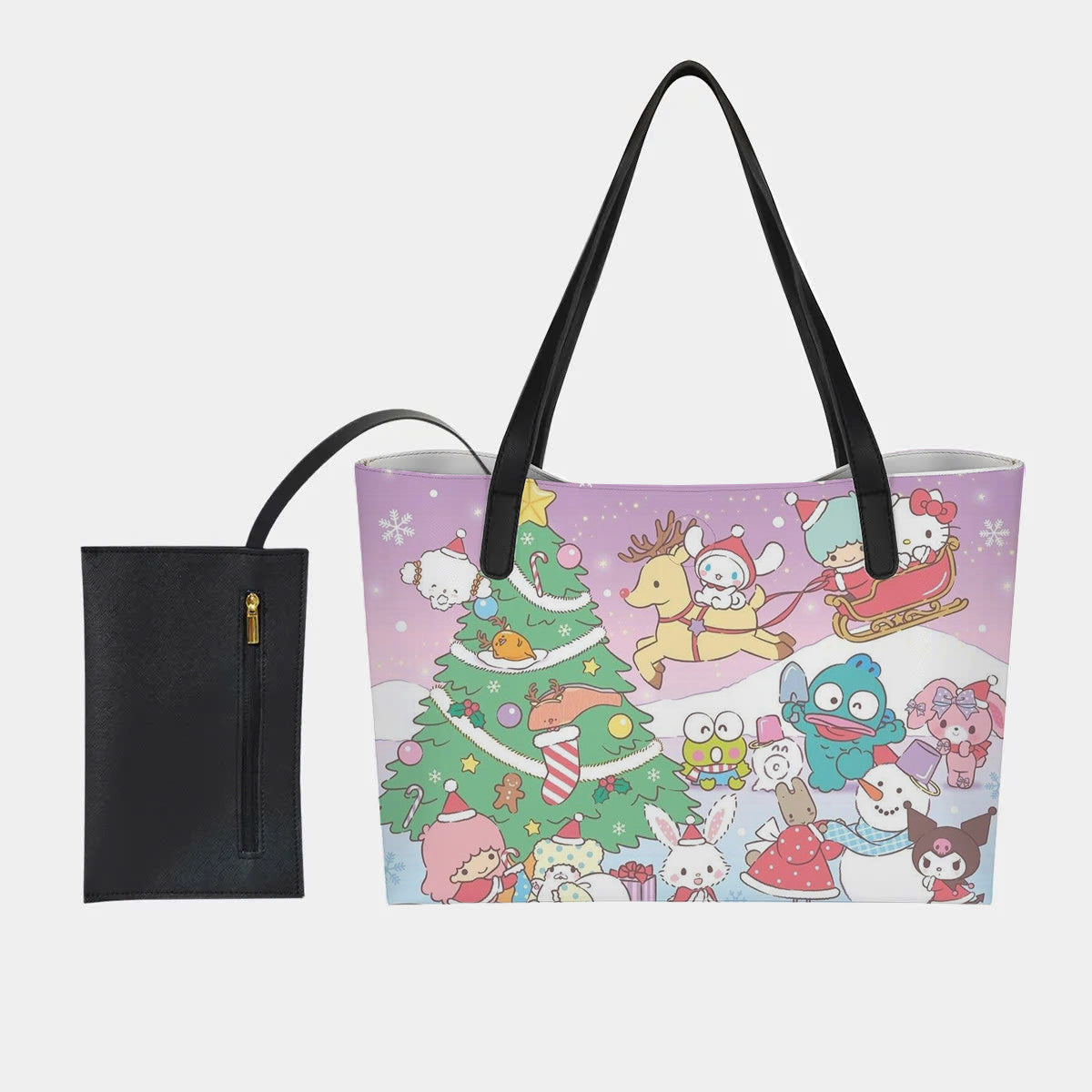 Christmas Hello Kitty Hand Bag and Mini Purse Set - Image 1