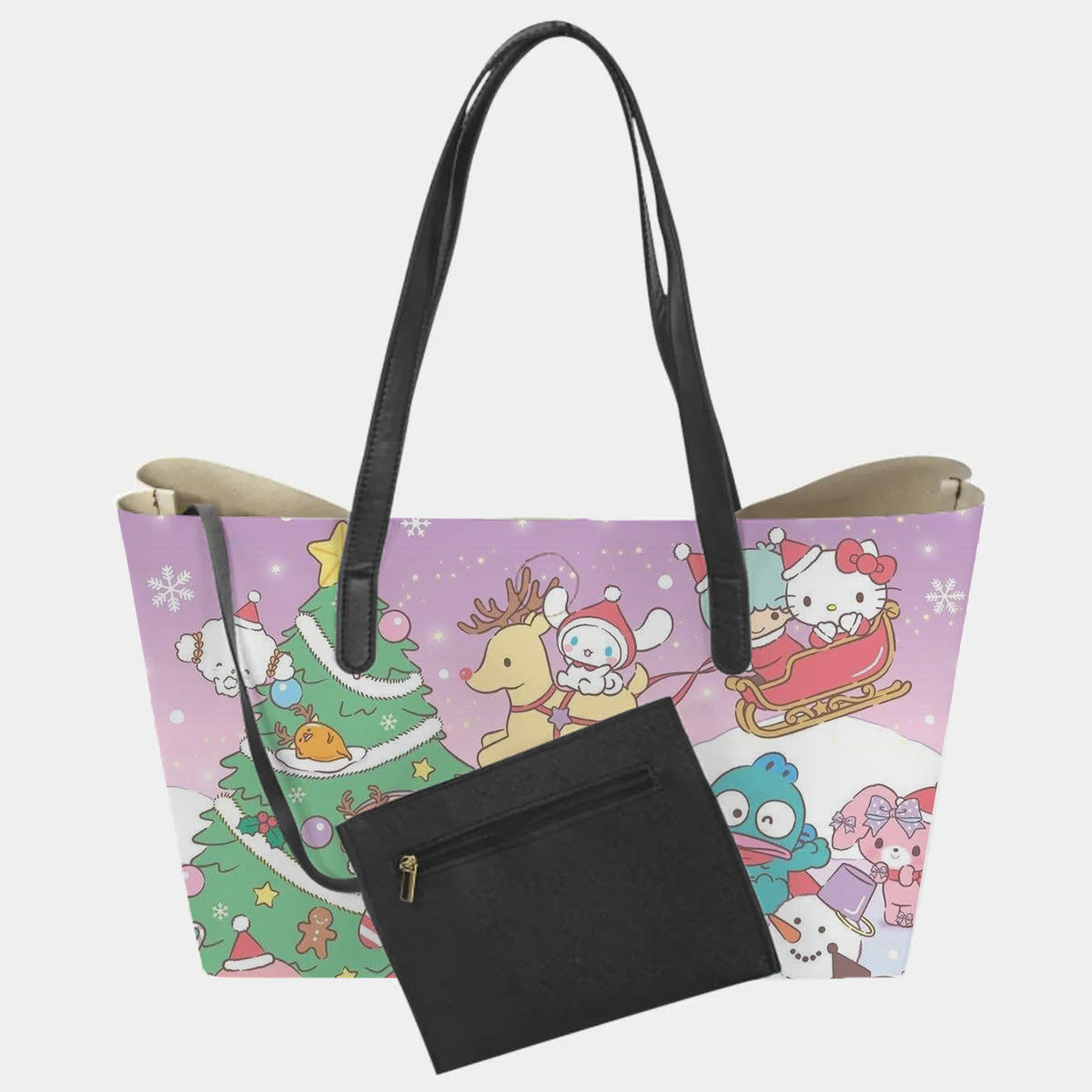 Christmas Hello Kitty Hand Bag and Mini Purse Set - Image 3