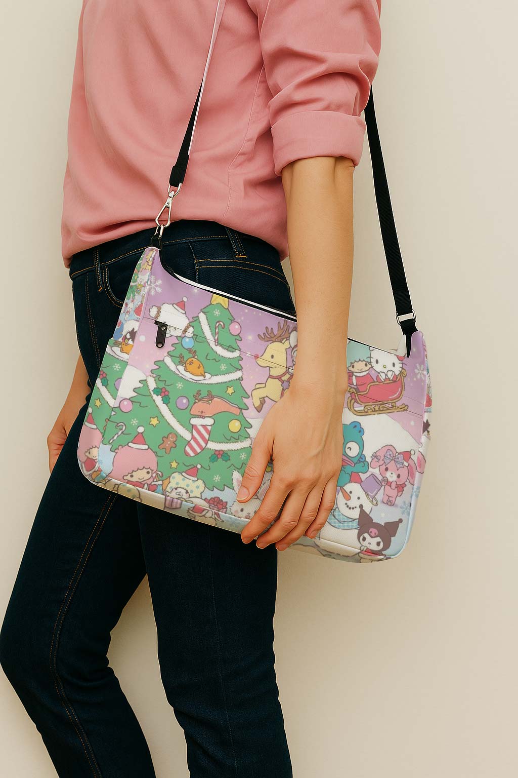Christmas Hello Kitty Messenger Bag - Image 4