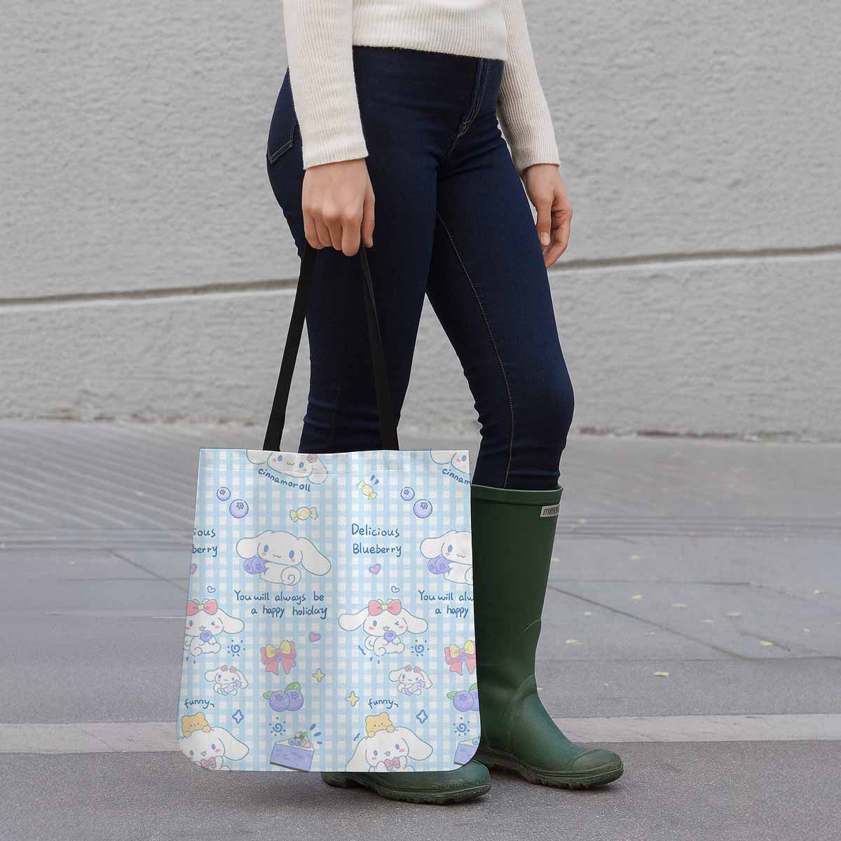 Cinnamoroll Blueberry Canvas Tote Bag