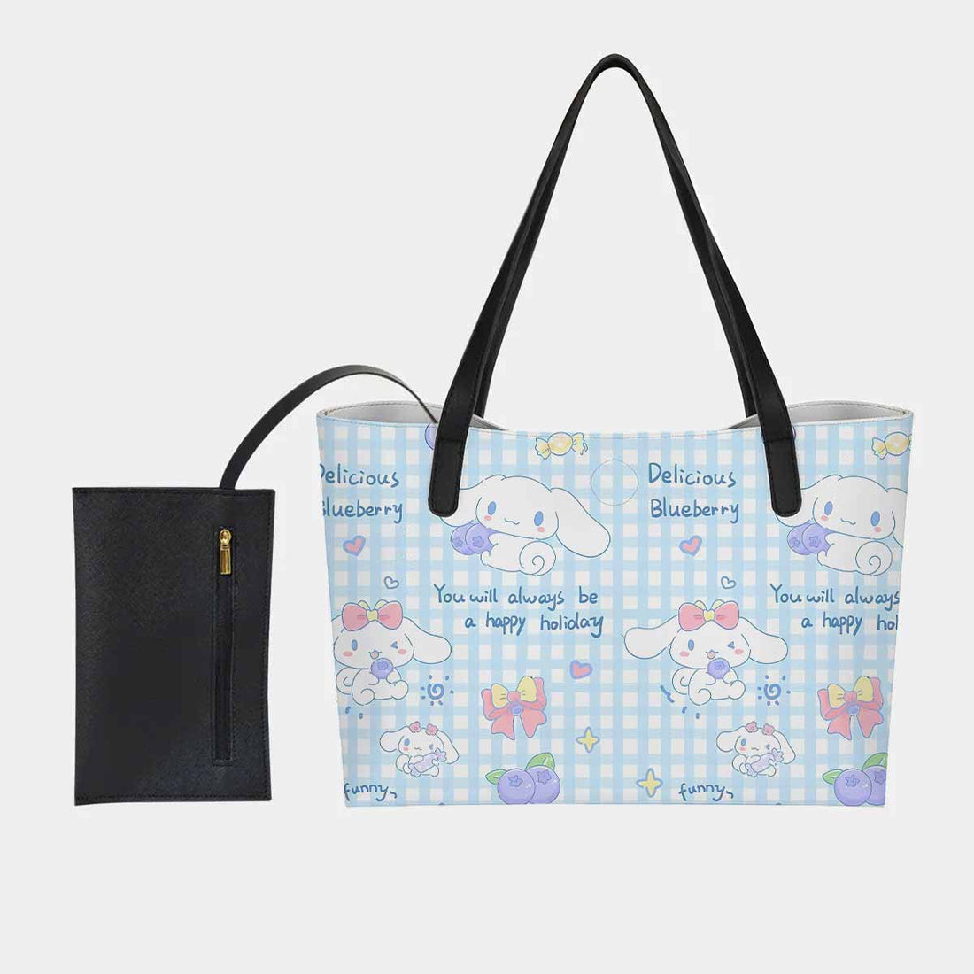 Cinnamoroll Blueberry Hand Bag and Mini Purse Set