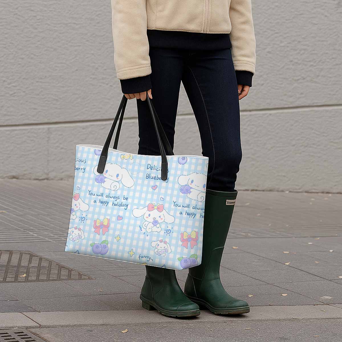 Cinnamoroll Blueberry Hand Bag and Mini Purse Set