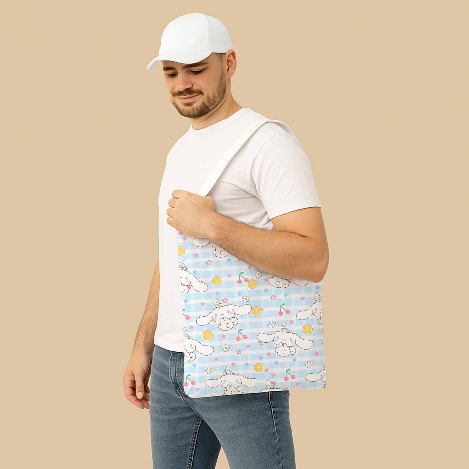 Cinnamoroll Cherry Canvas Bag with Shoulder Strap