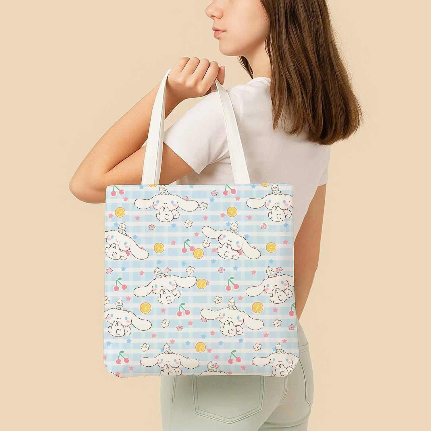 Cinnamoroll Cherry Canvas Bag with Shoulder Strap