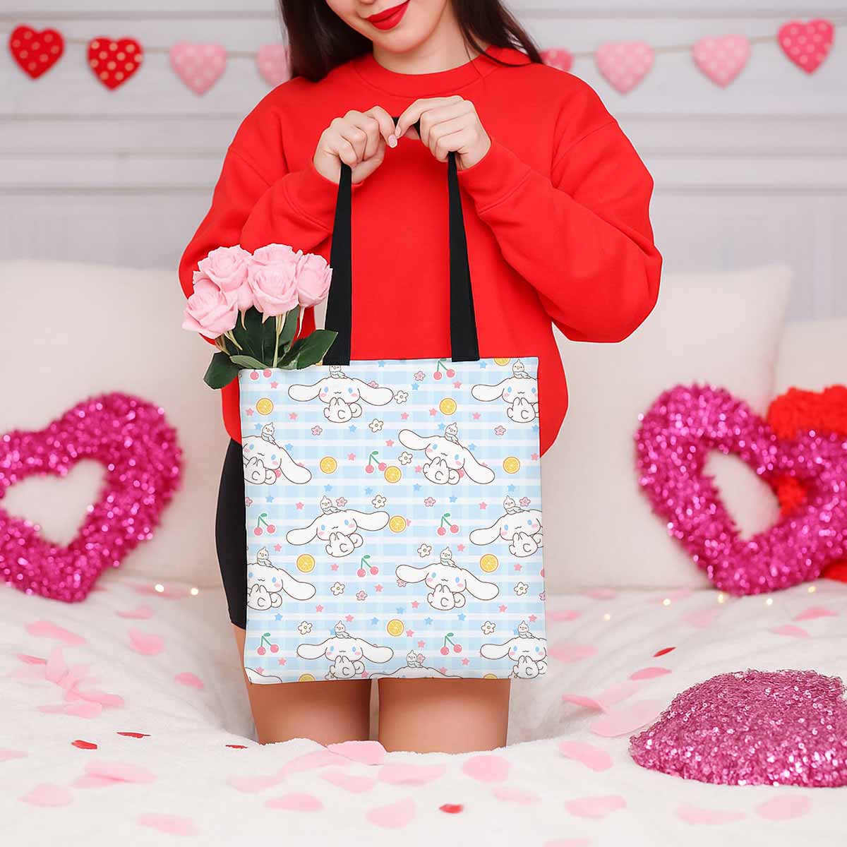 Cinnamoroll Cherry Canvas Tote Bag