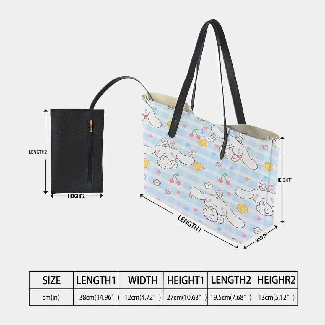 Cinnamoroll Cherry Hand Bag and Mini Purse Set