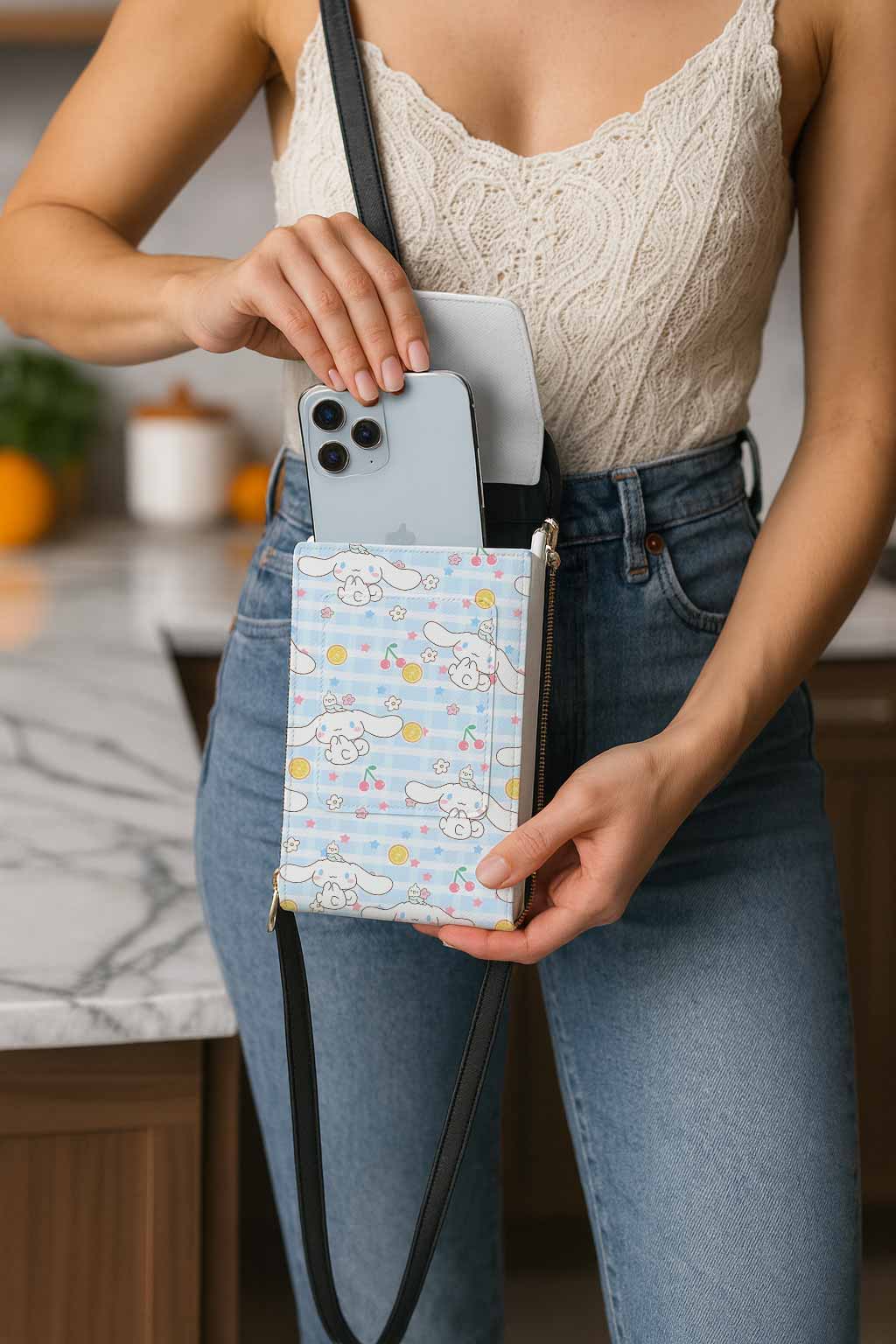 Cinnamoroll Cherry Mobile Phone Chest Bag