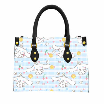 Cinnamoroll Cherry Women Tote Bag with Black Handles