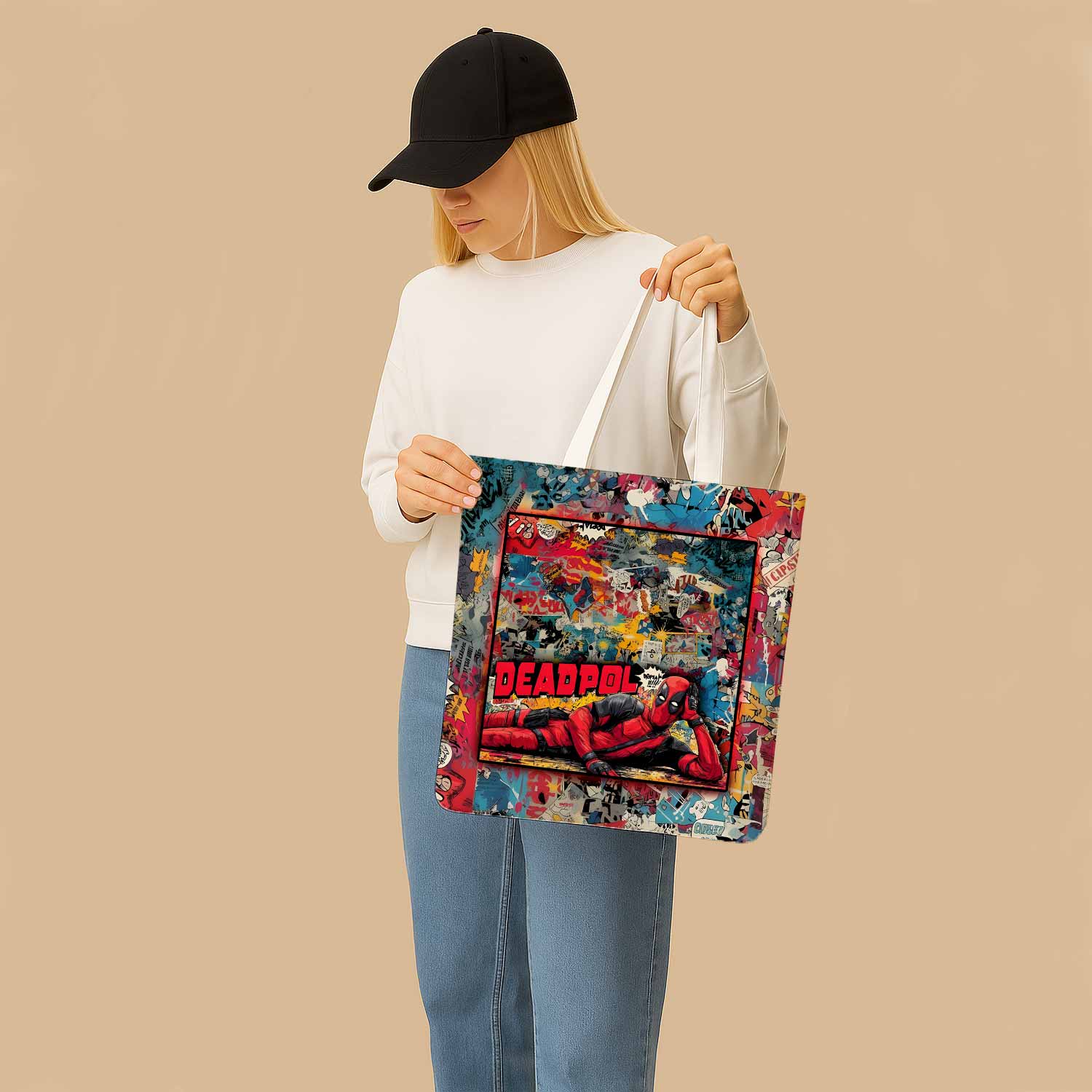 Deadpool Canvas Bag with Shoulder Strap