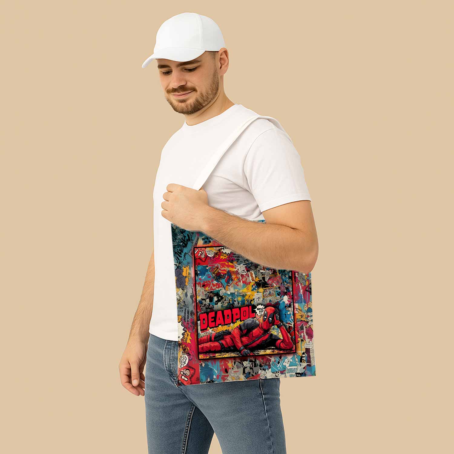 Deadpool Canvas Bag with Shoulder Strap