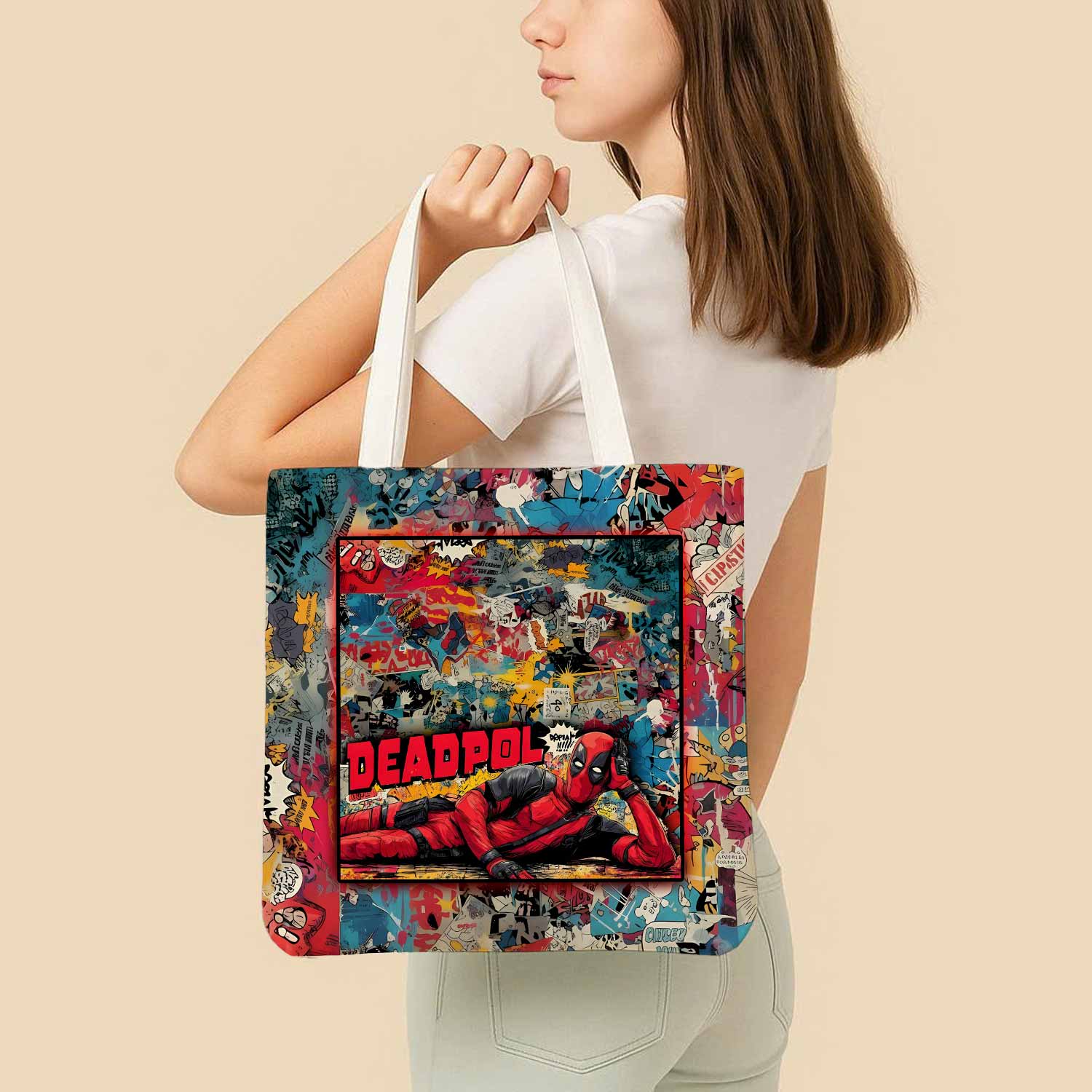 Deadpool Canvas Bag with Shoulder Strap