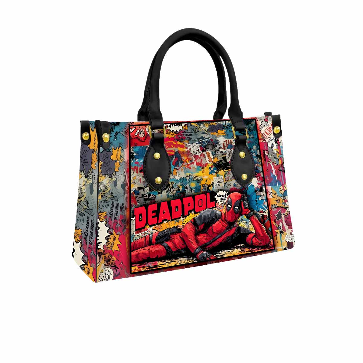 Deadpool Women Tote Bag with Black Handles