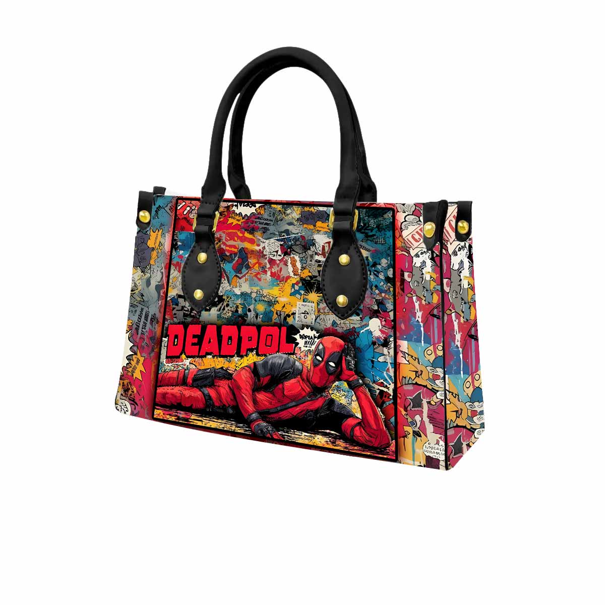 Deadpool Women Tote Bag with Black Handles