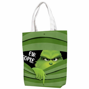 Ew People Grinch Canvas Bag with Shoulder Strap