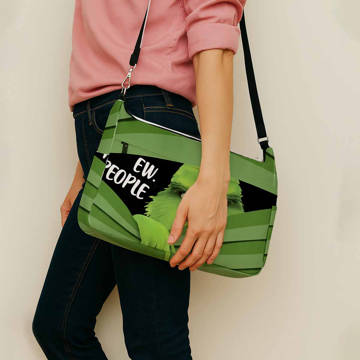 Ew People Grinch Messenger Bag