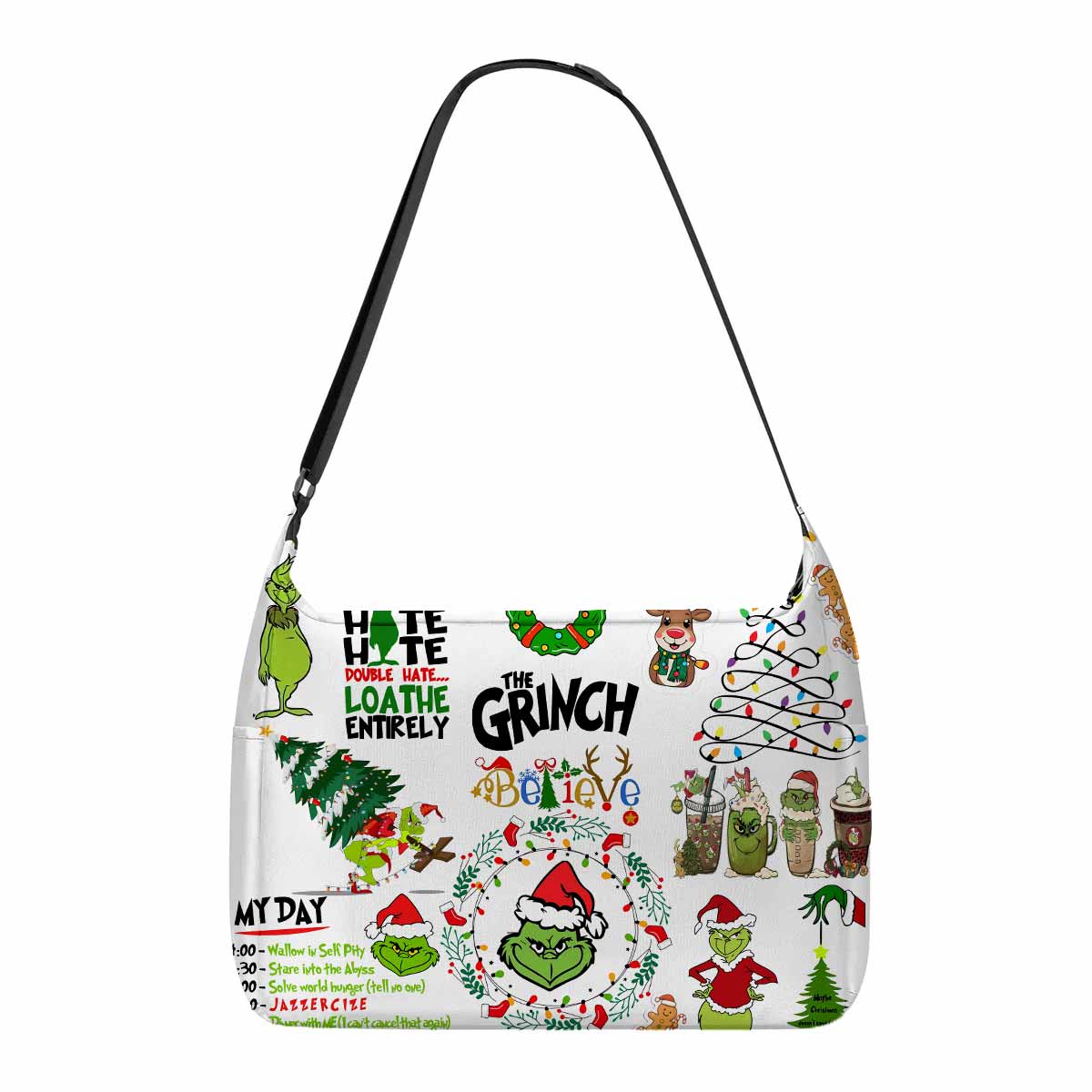 Grinch Hate Loathe Entirely Messenger Bag
