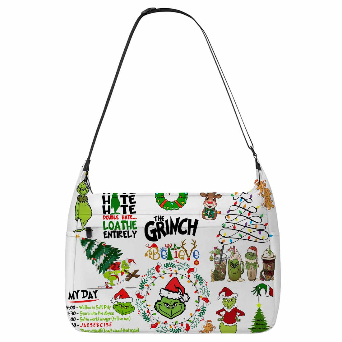 Grinch Hate Loathe Entirely Messenger Bag