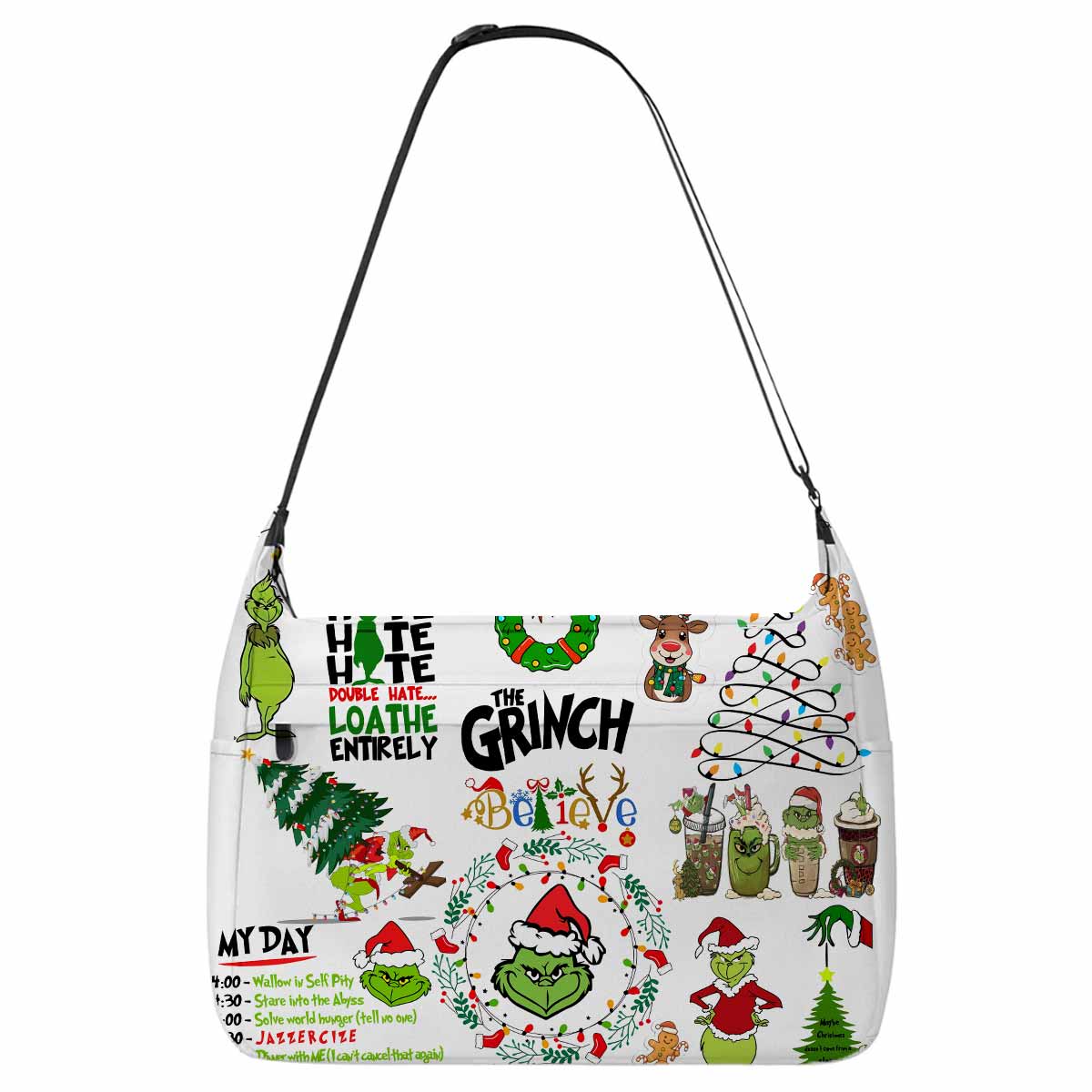 Grinch Hate Loathe Entirely Messenger Bag