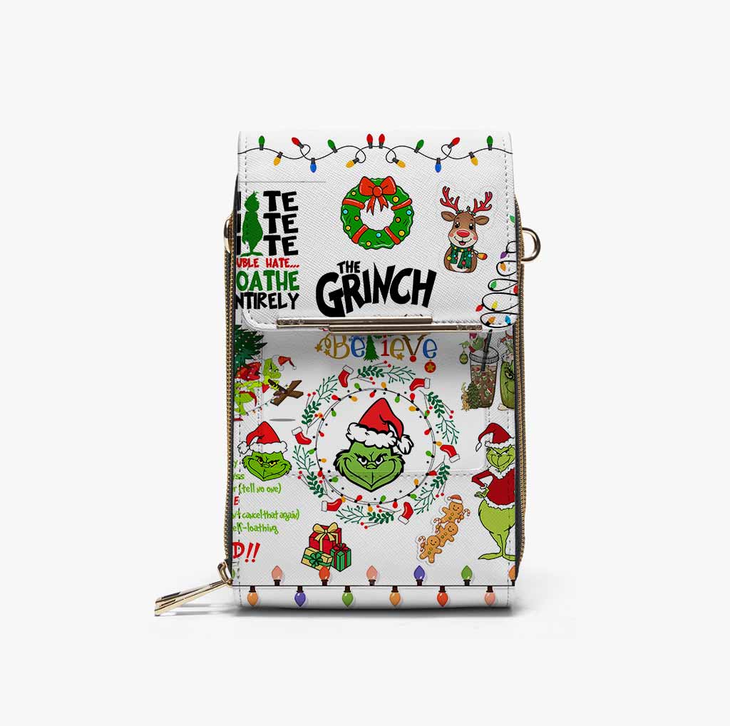 Grinch Hate Loathe Entirely Mobile Phone Chest Bag