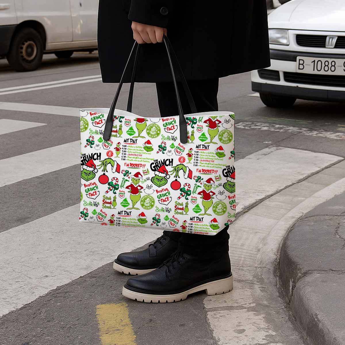 Grinch My Day I'm Booked Hand Bag and Mini Purse Set