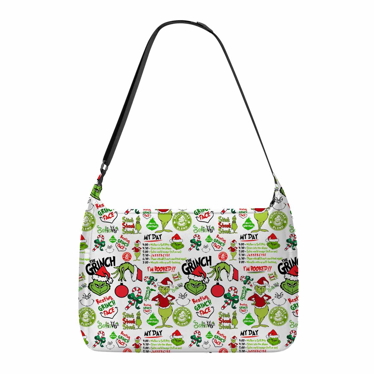 Grinch My Day I'm Booked Messenger Bag