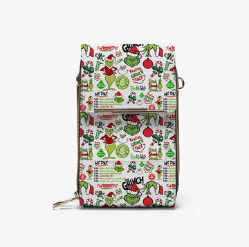Grinch My Day I'm Booked Mobile Phone Chest Bag