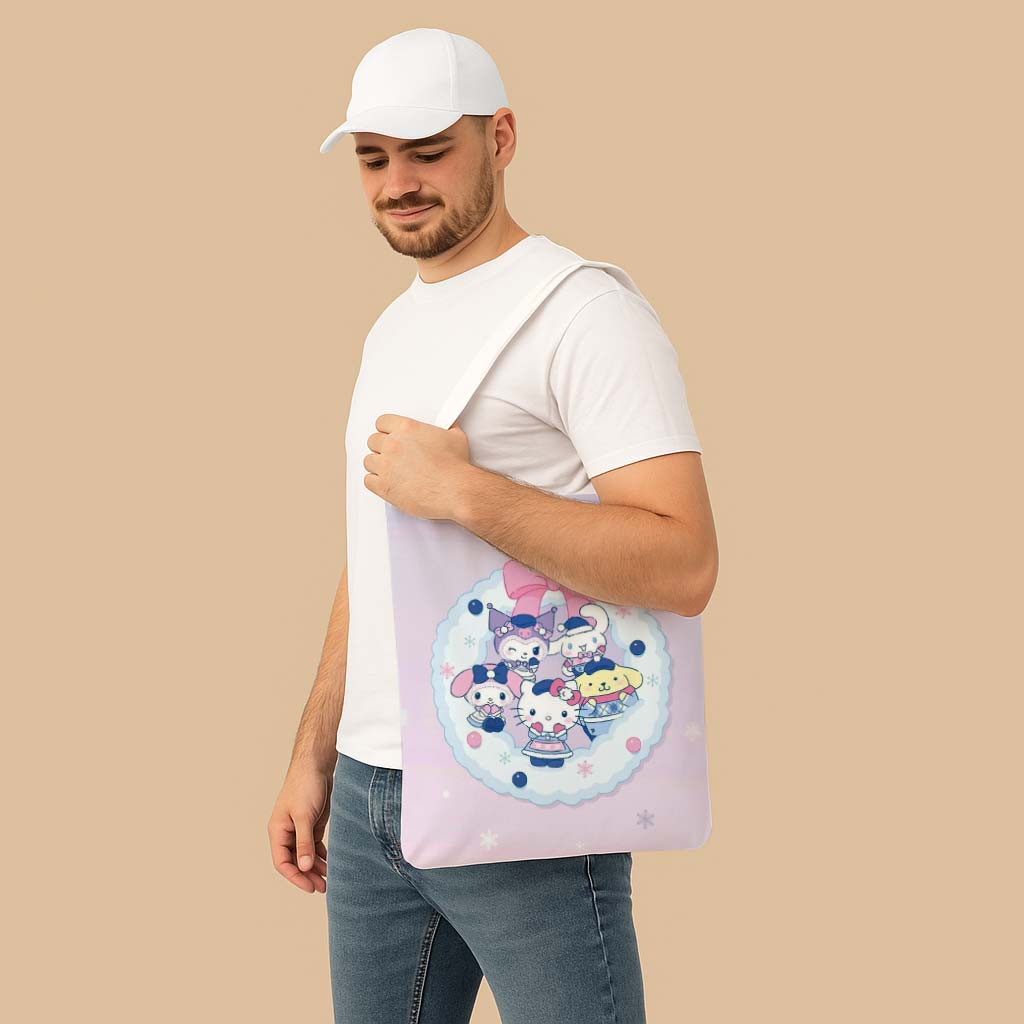 Hello Kitty Friends Canvas Bag with Shoulder Strap - Image 4