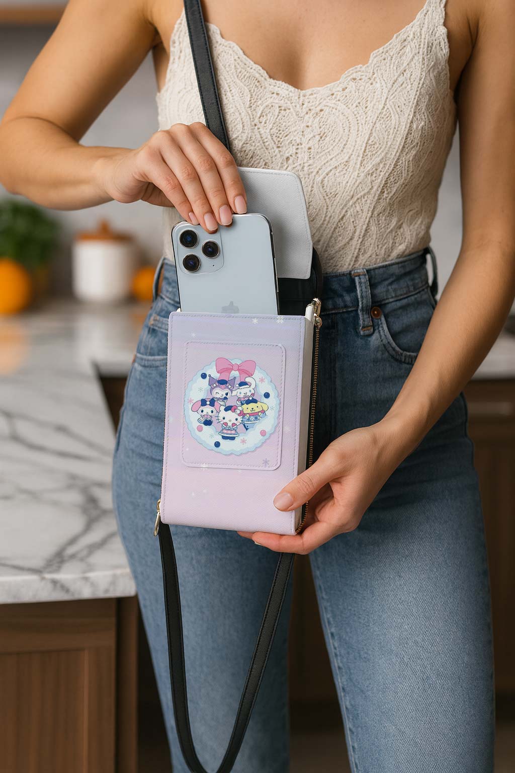 Hello Kitty Friends Mobile Phone Chest Bag - Image 5